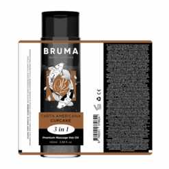 BRUMA - ACEITE DE MASAJE PREMIUM EFECTO CALOR SABOR TARTA AMERICANA 3 EN 1 - 100 ML - piKanteo | Despierta tu lado más piKante