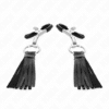 KINK - PINZAS PARA PEZONES CON BORLAS DE POLIPIEL 6 CM