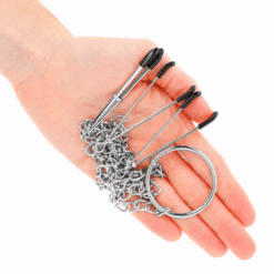 KINK - PINZAS PARA PEZONES Y CLÍTORIS CON CADENA 30 CM MODELO 1 - piKanteo | Despierta tu lado más piKante