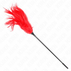 KINK - PLUMAS MÚLTIPLES PARA COSQUILLAS ROJO 45 CM - piKanteo | Despierta tu lado más piKante