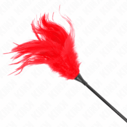 KINK - PLUMAS MÚLTIPLES PARA COSQUILLAS ROJO 45 CM - piKanteo | Despierta tu lado más piKante
