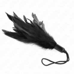 KINK - PLUMAS PARA COSQUILLAS CON MANGO DE CUERDA BASE DE PLÁSTICO 15 CM - piKanteo | Despierta tu lado más piKante
