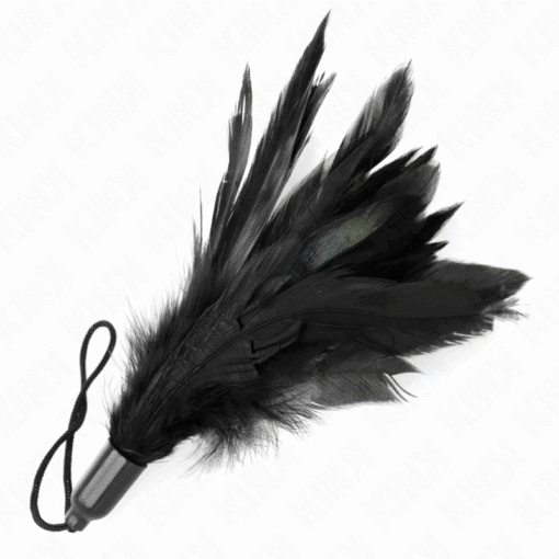 KINK - PLUMAS PARA COSQUILLAS CON MANGO DE CUERDA BASE DE PLÁSTICO 15 CM - Imagen 4