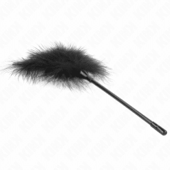 KINK - PLUMAS PARA COSQUILLAS NEGRO USADO PARA EL KIT BONDAGE 27 CM - piKanteo | Despierta tu lado más piKante