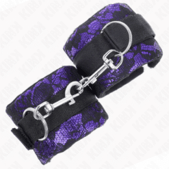Alternative view of KINK - MUÑEQUERAS CORTAS DE ENCAJE TERCIOPELO Y UNIÓN DE NYLON VIOLETA/NEGRO 23 X 6.5 CM