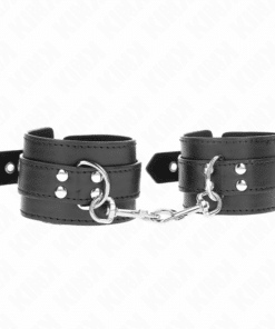 KINK - MUÑEQUERAS CON TACHUELAS NEGRO 35 X 6 CM