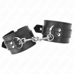 Alternative view of KINK - MUÑEQUERAS CON TACHUELAS NEGRO 35 X 6 CM