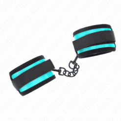 Alternative view of KINK - MUÑEQUERAS NEGRO-AZUL AJUSTABLE 18-32 CM X 5 CM