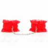 KINK - MUÑEQUERAS ELÁSTICAS DE ENCAJE ROJO