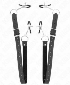 KINK - PINZAS PARA CLÍTORIS 4 ENGANCHES AJUSTABLE 34-48 CM