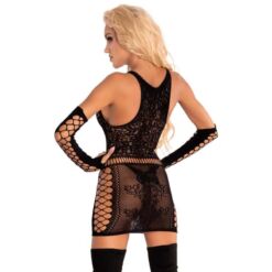 LIVCO CORSETTI FASHION - MARLAMINA XG030 CAMISA + GUANTES NEGRO S/L - piKanteo | Despierta tu lado más piKante