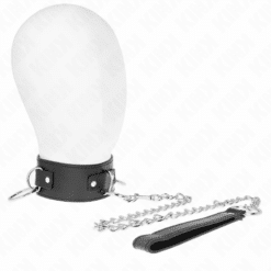 KINK - COLLAR CON CORREA 65 CM 3 ANILLOS MODELO 2 AJUSTABLE 36-43 CM X 5 CM - piKanteo | Despierta tu lado más piKante