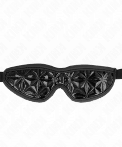 KINK - VENDA CON PATRÓN DE DIAMANTES NEGRO 20.5 x 6 CM