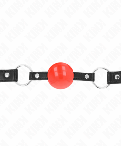 KINK - MORDAZA DE BOLA 4 CM TPE ROJO 60 x 2 CM