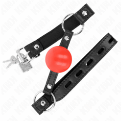 Alternative view of KINK - MORDAZA DE BOLA 4 CM TPE ROJO 60 x 2 CM