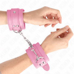 KINK - MUÑEQUERAS SENCILLAS ROSA AJUSTABLE 20-23 CM X 5.5 CM - piKanteo | Despierta tu lado más piKante