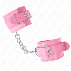 KINK - MUÑEQUERAS SENCILLAS ROSA AJUSTABLE 20-23 CM X 5.5 CM - piKanteo | Despierta tu lado más piKante