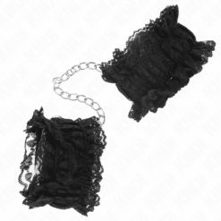 KINK - MUÑEQUERAS ELÁSTICAS DE ENCAJE NEGRO - piKanteo | Despierta tu lado más piKante