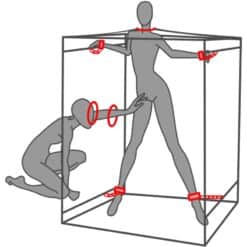 SECRET DOME - KINK CLUB CABINA SCANDALE NEGRO & ROJO - piKanteo | Despierta tu lado más piKante