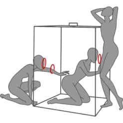 SECRET DOME - KINK CLUB CABINA SCANDALE NEGRO & ROJO - piKanteo | Despierta tu lado más piKante