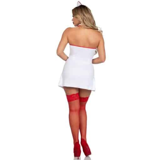 LEG AVENUE - DISFRAZ ENFERMERA JEFA BLANCO S/M - Imagen 3