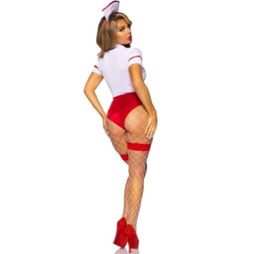 LEG AVENUE - DISFRAZ ENFERMERA SEXY ROJO/BLANCO M - Imagen 8
