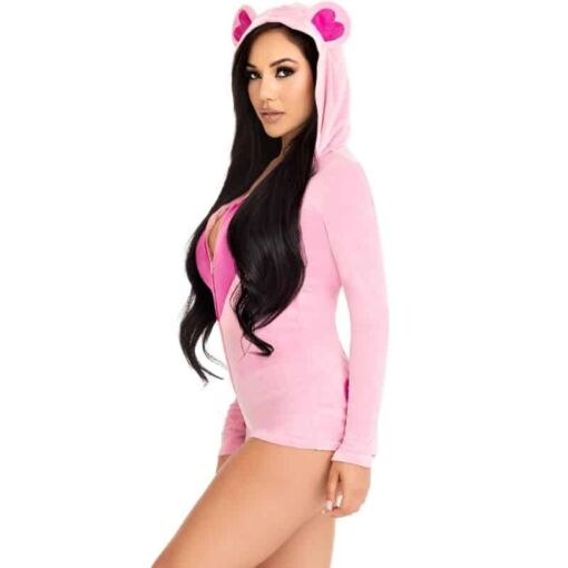 LEG AVENUE - BODY OSITO TERCIOPELO ROSA S - Imagen 3
