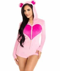LEG AVENUE - BODY OSITO TERCIOPELO ROSA S