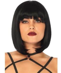 LEG AVENUE - PELUCA CORTA DE CORTE BOB NATURAL NEGRO