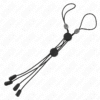 KINK - PINZAS PARA PEZONES DETALLE NEGRO CON ELÁSTICO NEGRO