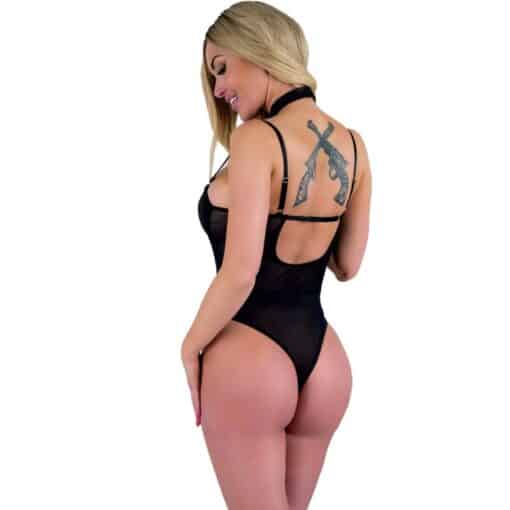 LIVCO CORSETTI FASHION - RUBIKA LC XG079 BODY CON GARGANTILLA NEGRO S - Imagen 3