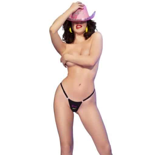 CHILIROSE - CR 4836 TANGA KISS ME NEGRO L/XL - Imagen 3