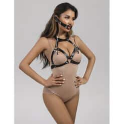 SUBBLIME - 953720 PINZAS PARA EL PECHO CON CORREA DE CUERO BONDAGE NEGRO TALLA ÚNICA - piKanteo | Despierta tu lado más piKante