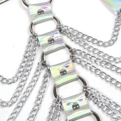 SUBBLIME - 953737 ARNÉS DE PECHO CON ANILLOS Y CADENAS PLATA TALLA ÚNICA - piKanteo | Despierta tu lado más piKante