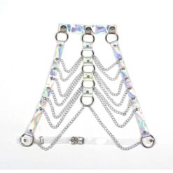 SUBBLIME - 953737 ARNÉS DE PECHO CON ANILLOS Y CADENAS PLATA TALLA ÚNICA - piKanteo | Despierta tu lado más piKante