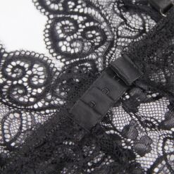 SUBBLIME - 953911 SET 3 PIEZAS ENCAJE Y SATEN NEGRO S/M - piKanteo | Despierta tu lado más piKante