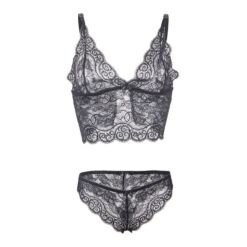 SUBBLIME - 953928 SET 3 PIEZAS ENCAJE Y SATEN NEGRO L/XL - piKanteo | Despierta tu lado más piKante