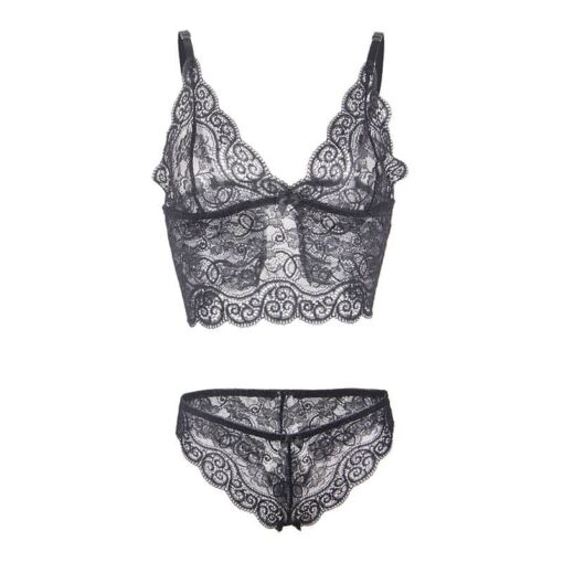 SUBBLIME - 953928 SET 3 PIEZAS ENCAJE Y SATEN NEGRO L/XL - Imagen 8