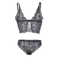 SUBBLIME - 953928 SET 3 PIEZAS ENCAJE Y SATEN NEGRO L/XL - piKanteo | Despierta tu lado más piKante
