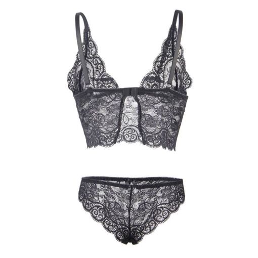 SUBBLIME - 953928 SET 3 PIEZAS ENCAJE Y SATEN NEGRO L/XL - Imagen 7
