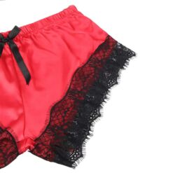 SUBBLIME - 953959 PIJAMA SEXY SATEN Y ENCAJE NEGRO/ROJO S/M - piKanteo | Despierta tu lado más piKante