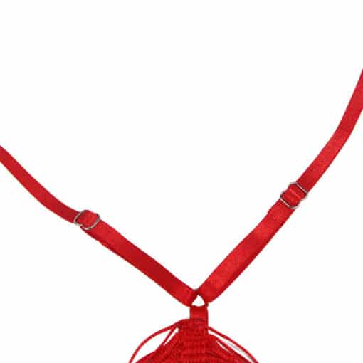 SUBBLIME - 954246 VESTIDO DE FLECOS + TANGA ROJO S/M - Imagen 6