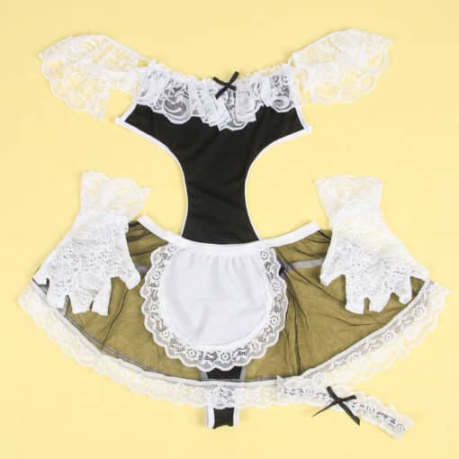 SUBBLIME - 954314 DISFRAZ DE CRIADA SEXY NEGRO/BLANCO L/XL - Imagen 4