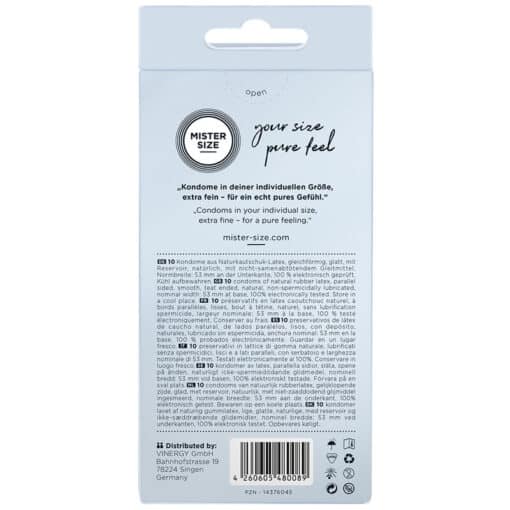 MISTER SIZE - PRESERVATIVOS TALLA M 53 MM (10 UNIDADES) - Imagen 3