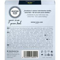 MISTER SIZE - PRESERVATIVOS TALLA S 49 MM (3 UNIDADES) - piKanteo | Despierta tu lado más piKante