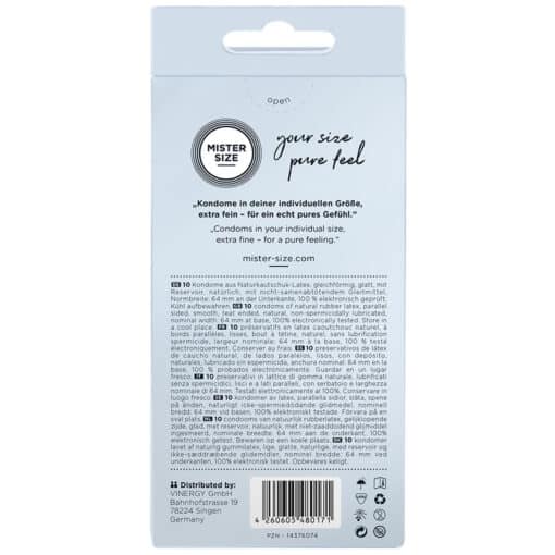 MISTER SIZE - PRESERVATIVOS TALLA XXL 64 MM (10 UNIDADES) - Imagen 3