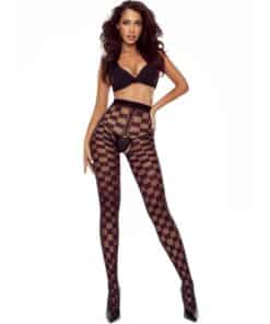 PASSION - TIOPEN 024 MEDIAS CROTCHLESS NEGRO 3/4 20/40 DEN