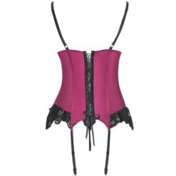LIVCO CORSETTI FASHION - AGRAFENA CF 90436 CORSET + TANGA BURDEOS S/M - piKanteo | Despierta tu lado más piKante