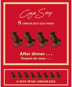 DIABLO PICANTE - CAJA 8 CHOCOLATINAS FORMA PENE