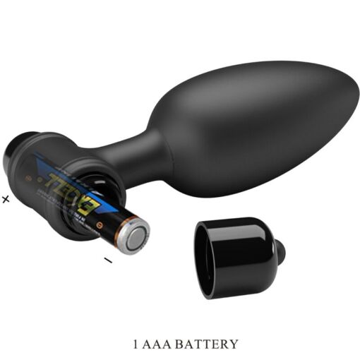 PRETTY LOVE - VIBRA BUTT PLUG 2 PLUG ANAL 10 VIBRACIONES NEGRO - Imagen 5